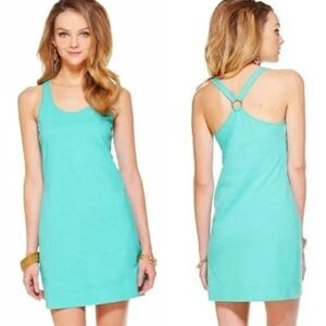 Lilly Pulitzer Seafoam Racerback Tank Dress Size Small
